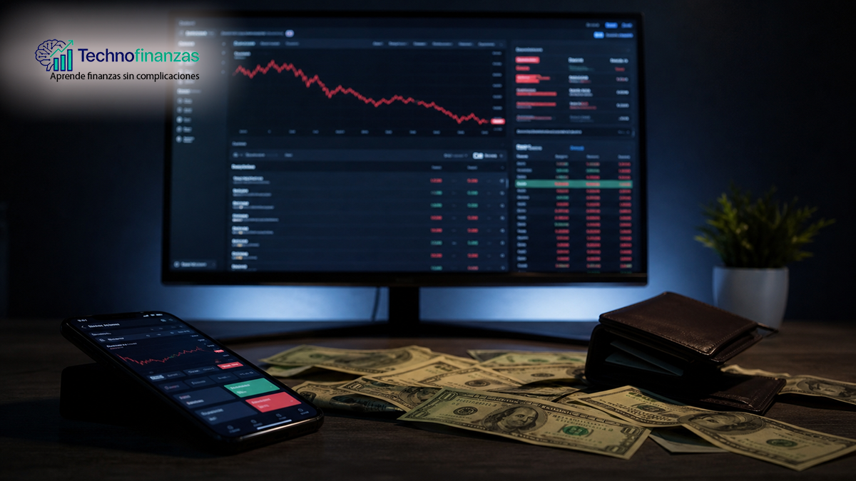 Mercados de predicción cripto en pantalla con dinero en riesgo y señales de pérdida